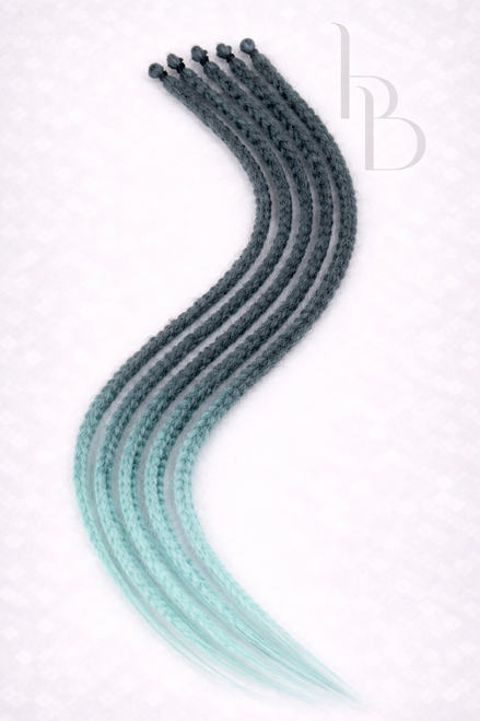 Premium dreadlocks set blauw - De haarboetiek