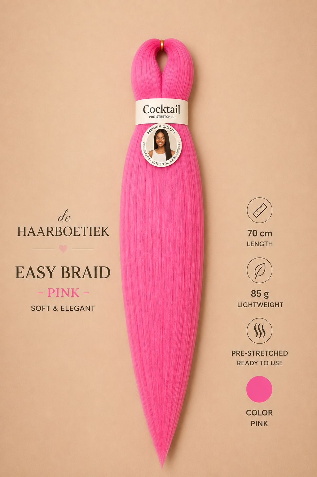 Easy braid pink