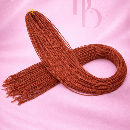 Premium invlecht haar rood braid - De haarboetiek