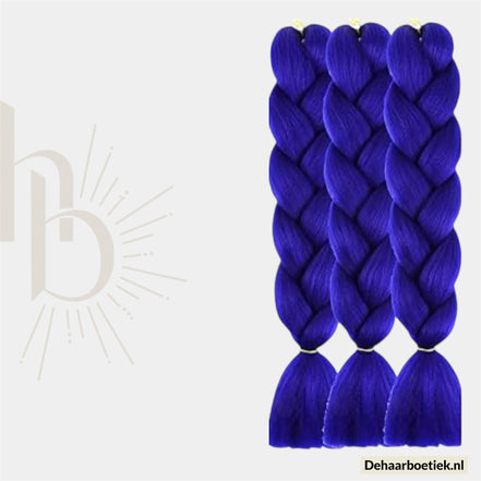 Braid invlecht haar pakket royal blauw | De haarboetiek