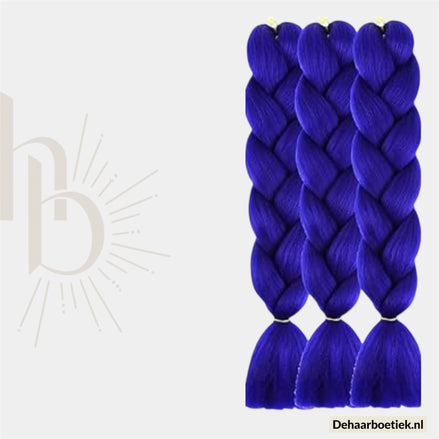 Braid invlecht haar pakket royal blauw | De haarboetiek