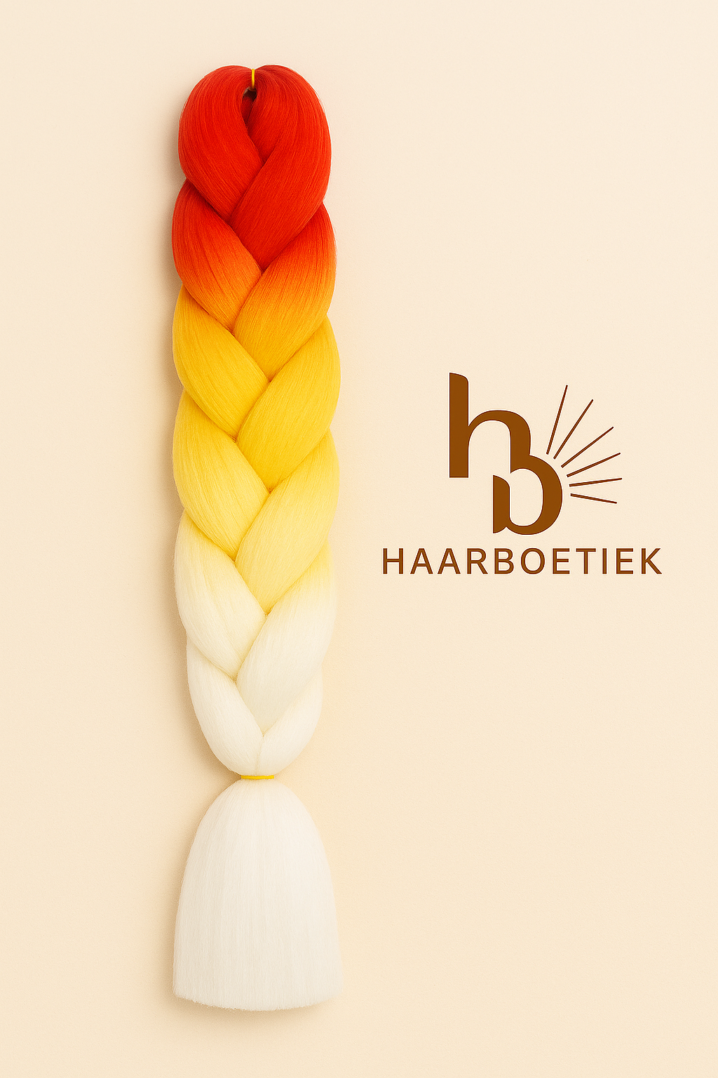 Invlecht haar rood-geel - De HaarBoetiek