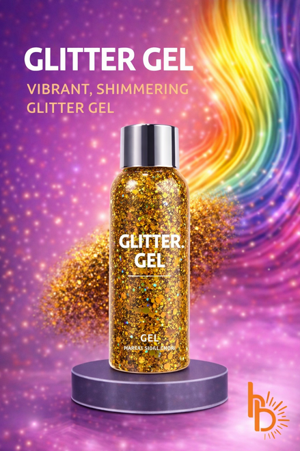 Premium glitter gel goud | De haarboetiek
