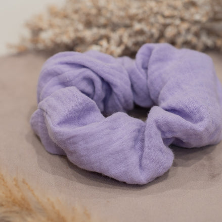 Scrunchie Lila – Satijnen Haarelastiek Lila
