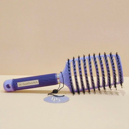 HaarBoetiek Brush Paars – Professionele Uitkamborstel voor Weave en Extensions