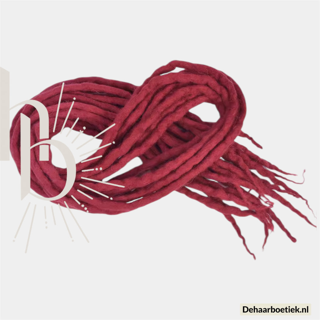 Dreadlocks donker rood 50 CM | De haarboetiek groot in dreads