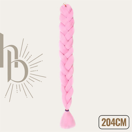 Invlecht haar extreme 204 CM licht roze- De haarboetiek