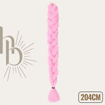 Invlecht haar extreme licht roze 204cm - De HaarBoetiek