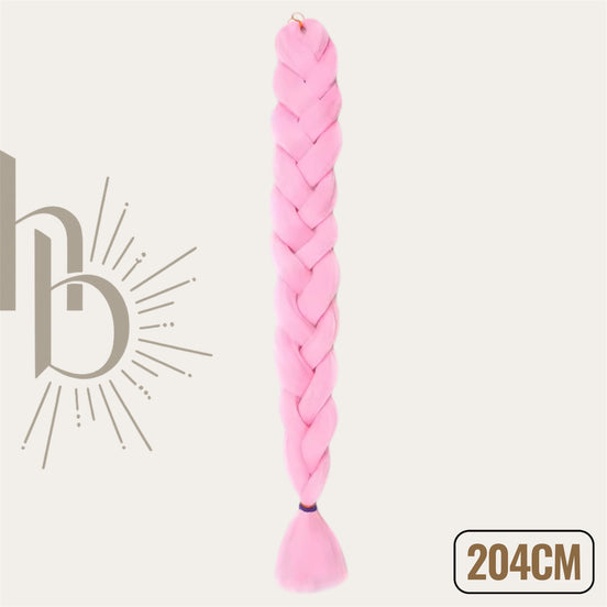 Invlecht haar extreme licht roze 204cm - De HaarBoetiek