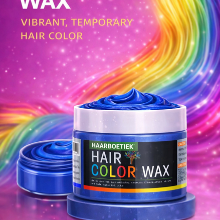 Haar wax fel blauw voor tijdelijke blauwe haarkleur en styling festivals - De HaarBoetiek