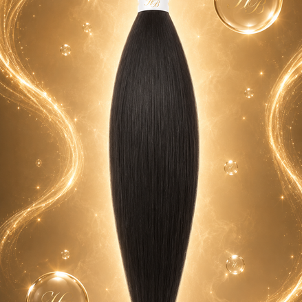 Invlecht haar zwart 60cm synthetisch voor braids en vlechten - De HaarBoetiek