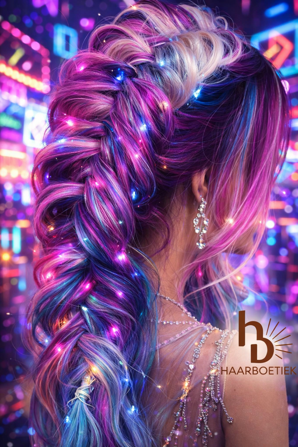 Haar lichtjes Twinkle - Flexibele LED lichtjes | Roze