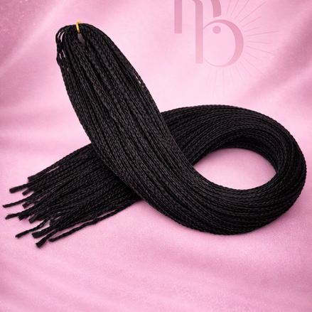 Premium braid invlecht haar zwart - De HaarBoetiek