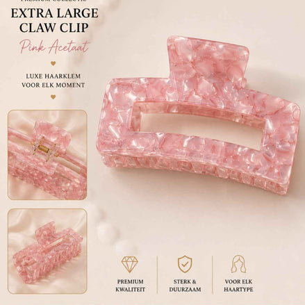Weave haarklem licht roze haaraccessoire voor weave en extensions - De HaarBoetiek