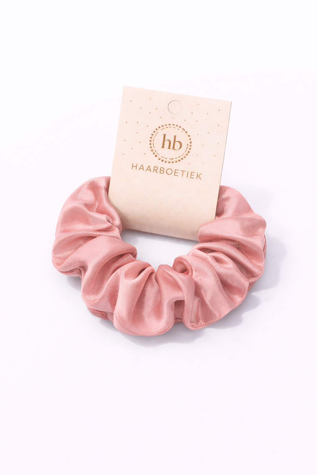 Srunchie shine roze - satijn - XL