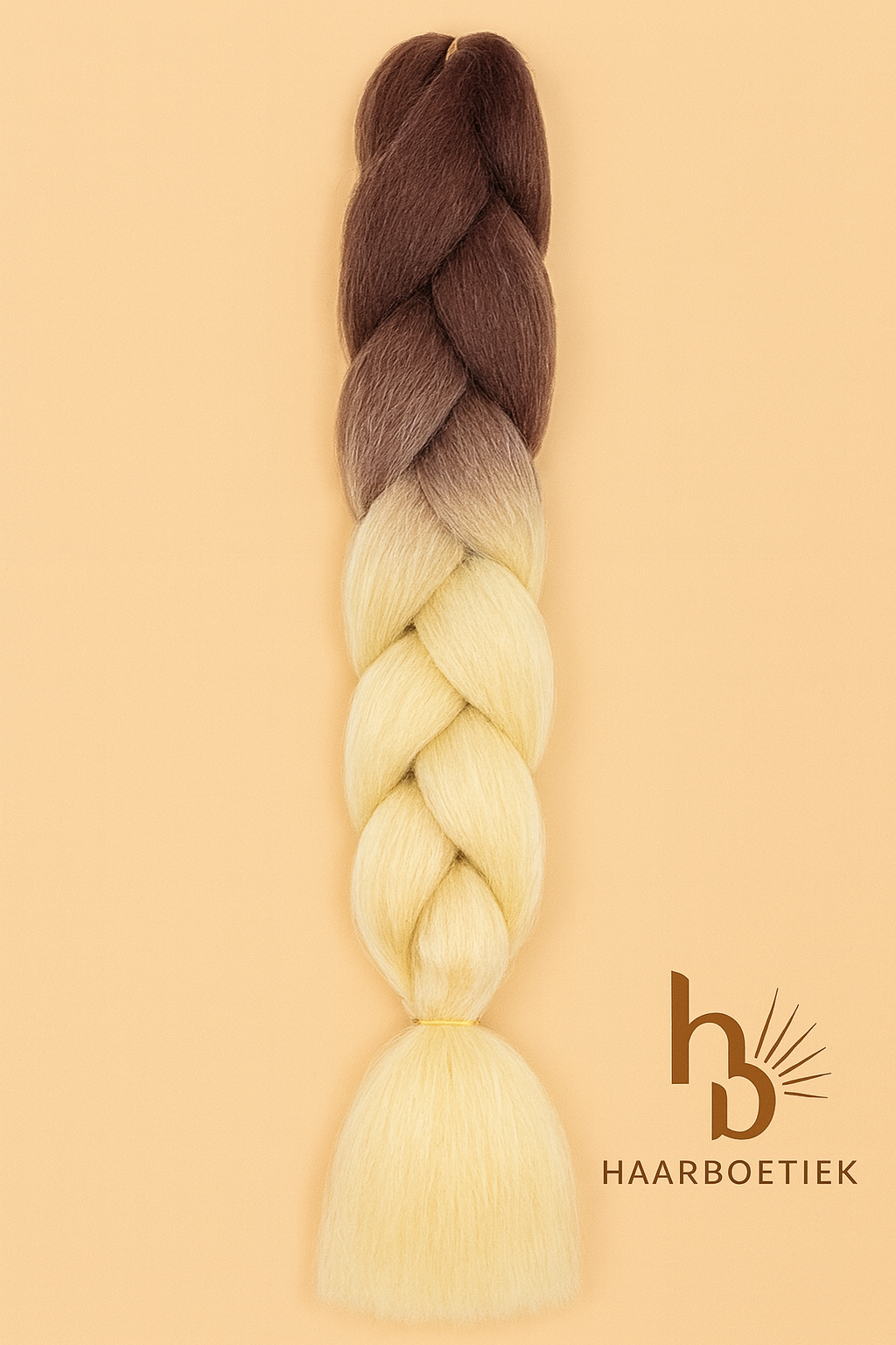 Invlecht Haar Blond Bruin 60cm - De HaarBoetiek