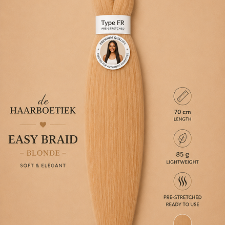 Easy braid invlechthaar donker blond