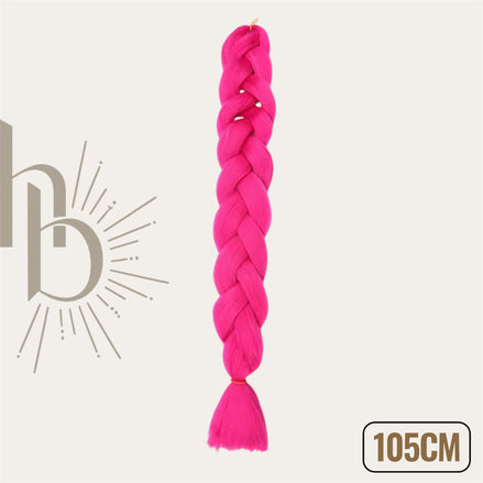 Invlecht haar fel roze 105cm - De HaarBoetiek