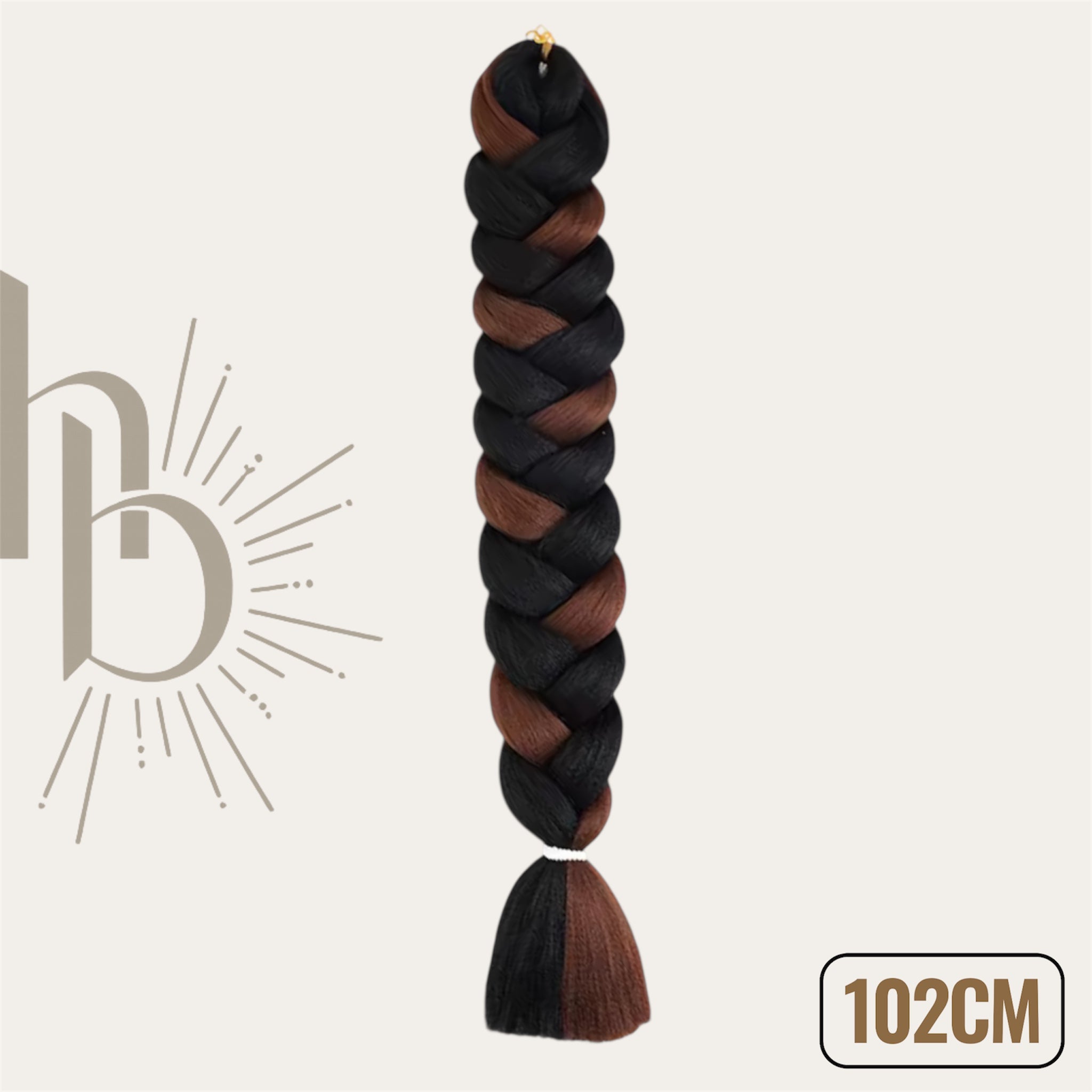 Invlecht haar ultra long zwart-bruin mix - De HaarBoetiek