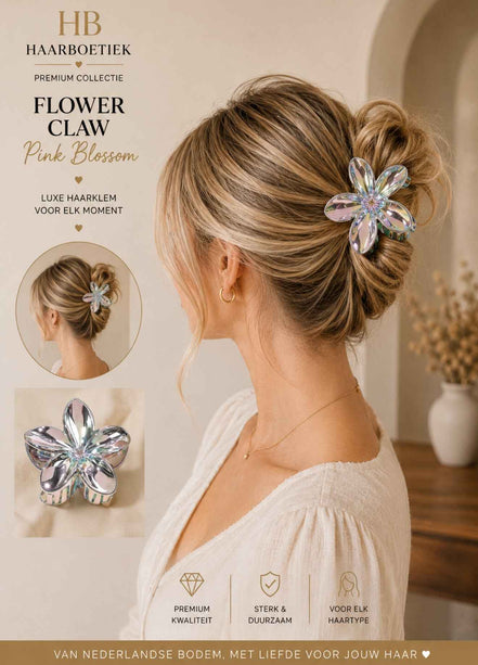 Summer bloem klem zilver