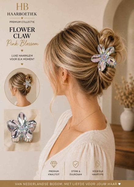 Summer bloem klem zilver