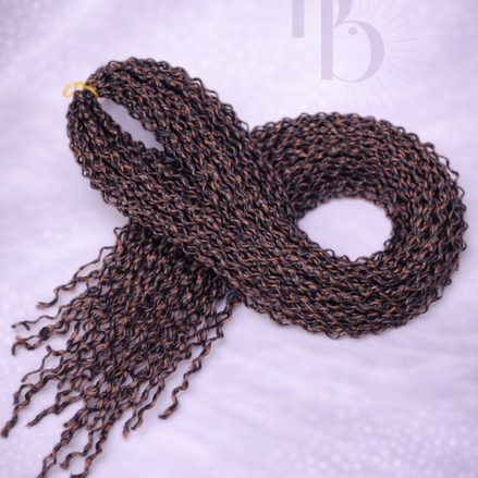 Premium invlecht haar wave mix bruin - De HaarBoetiek
