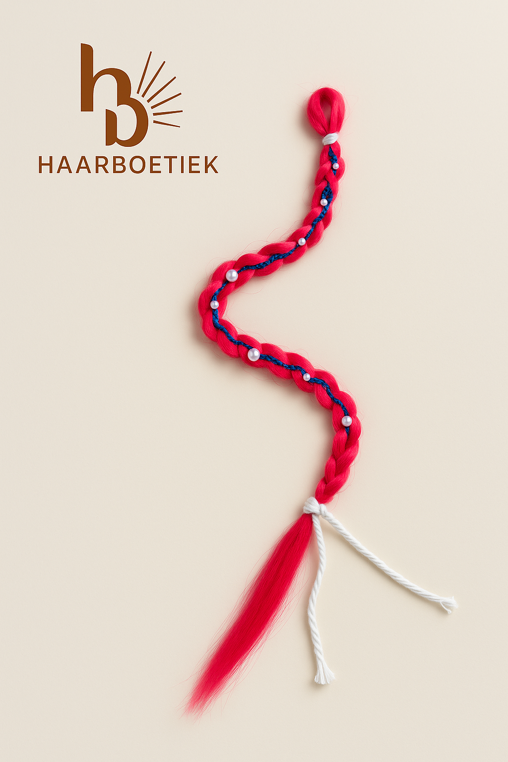 Braid roze - kids - wit - blauw