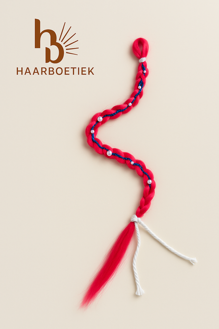 Braid roze - kids - wit - blauw