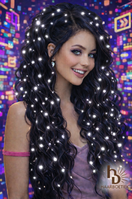 Haar lichtjes zilver - Flexibele LED haar lichtjes