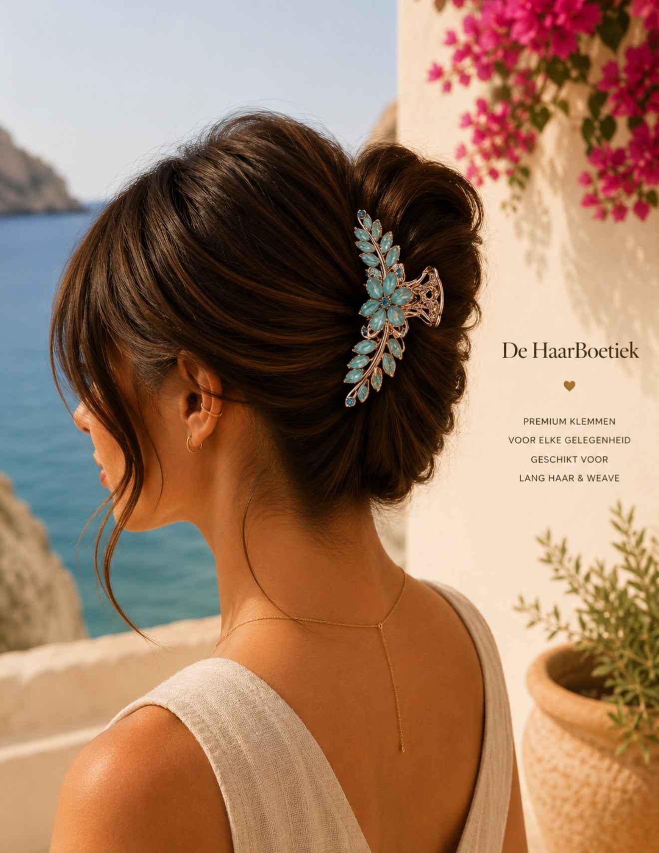Summer strass haar clip