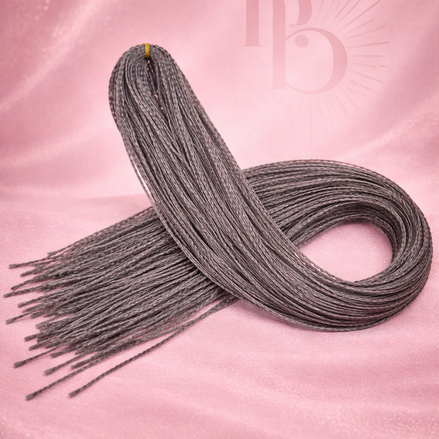 invlecht haar braid grijs