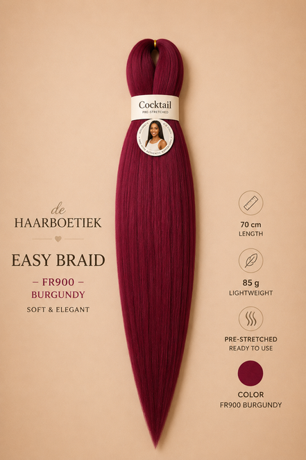 Easy braid burgundy