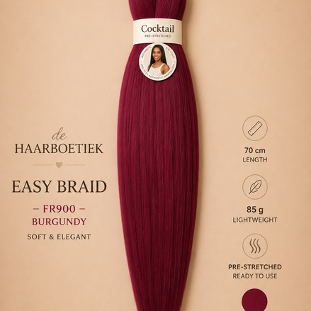 Easy braid burgundy