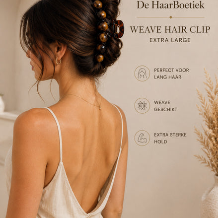 Weave haar clip bruin stevige haaraccessoire voor braids en weave - De HaarBoetiek