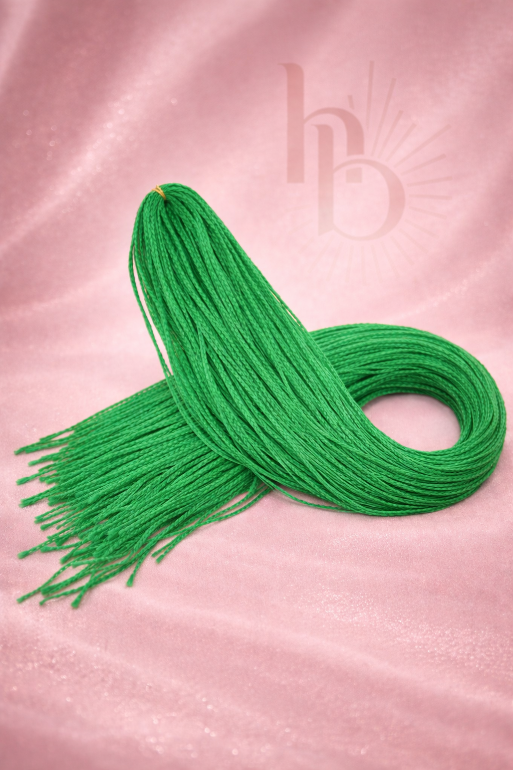 Premium invlecht haar groen braids - de haarboetiek