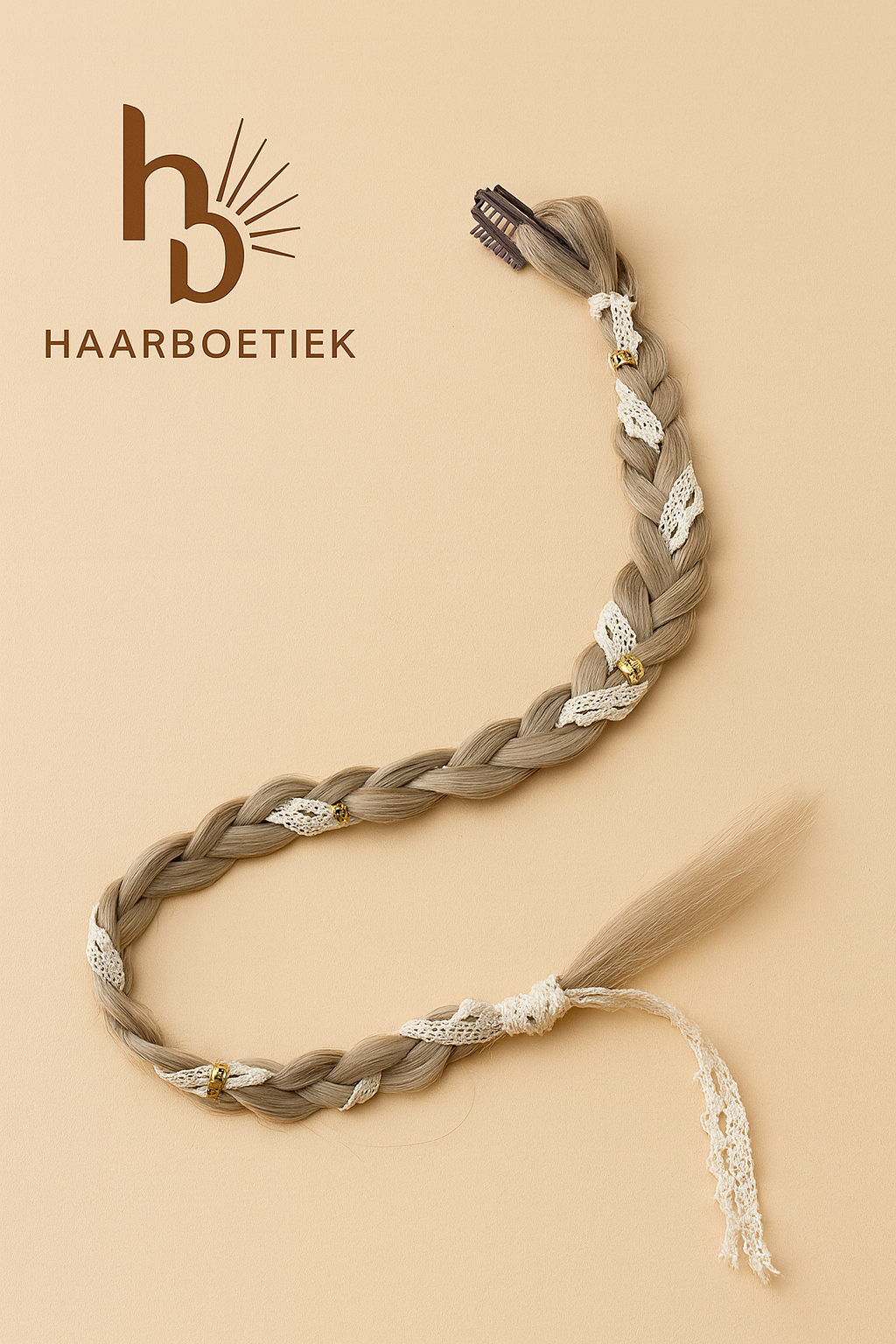 Clip in braid blond - wit