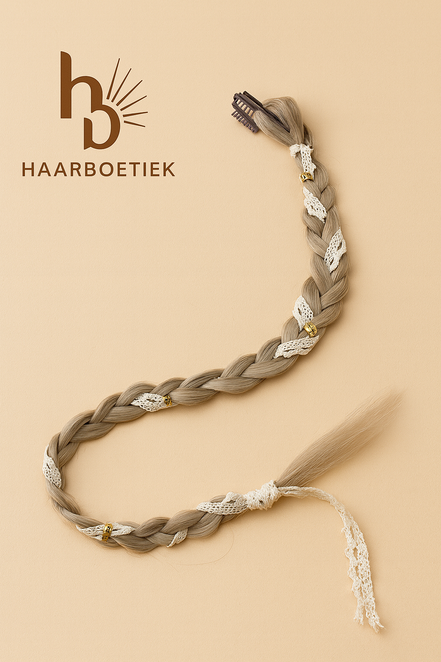 Clip in braid blond - wit