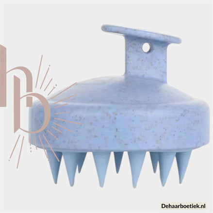 Scalp massage borstel blauw - De haarboetiek alles voor gezond haar