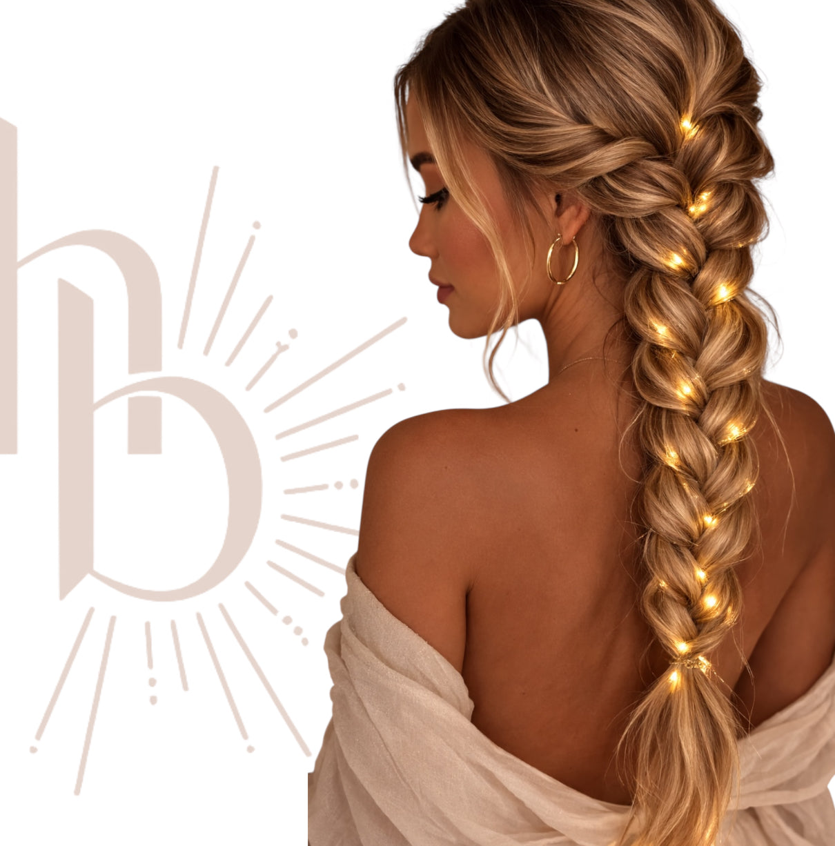 Haar lichtjes goud - Flexibele led haar lichtjes