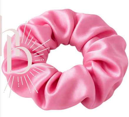 Srunchie satijn Candy roze - 6.5 cm