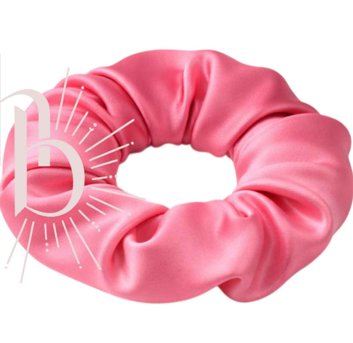 Srunchie roze 6.5 cm satijn