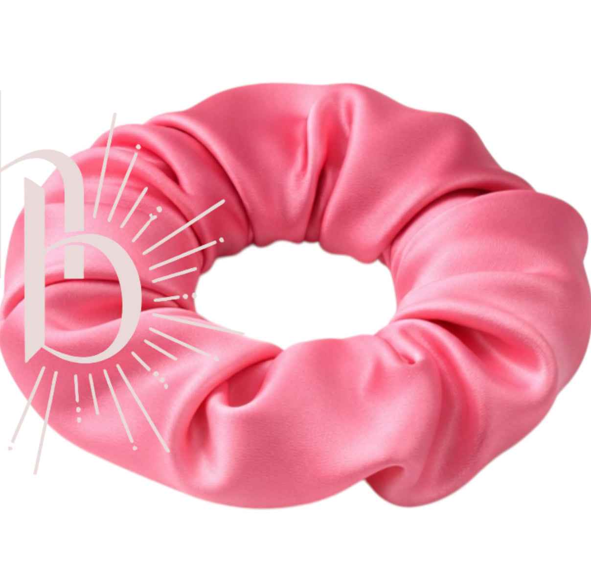 Srunchie roze 6.5 cm satijn
