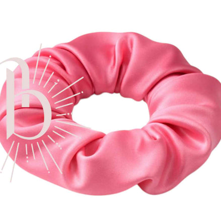 Srunchie roze 6.5 cm satijn