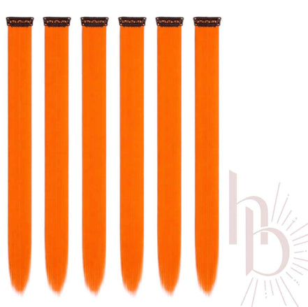 Clip in extensions set - oranje - De haarboetiek
