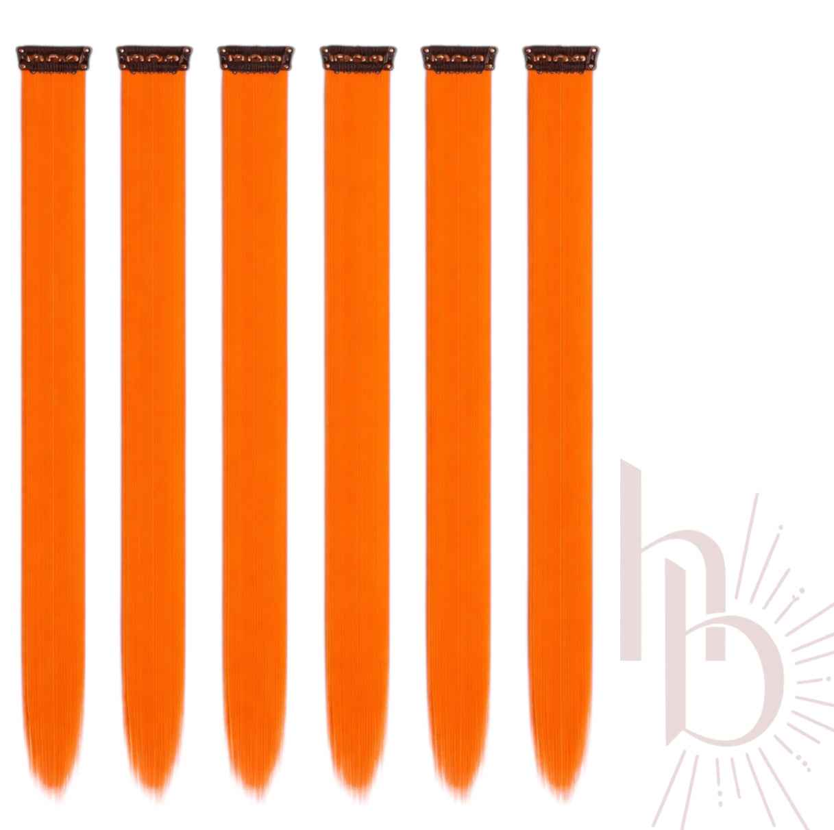 Clip in extensions set - oranje - De haarboetiek