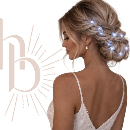 Flexibele LED haar lichtjes zilver voor braids en feestlooks - De HaarBoetiek