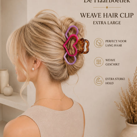 Weave haar clip hearts haaraccessoire voor braids en weave - De HaarBoetiek