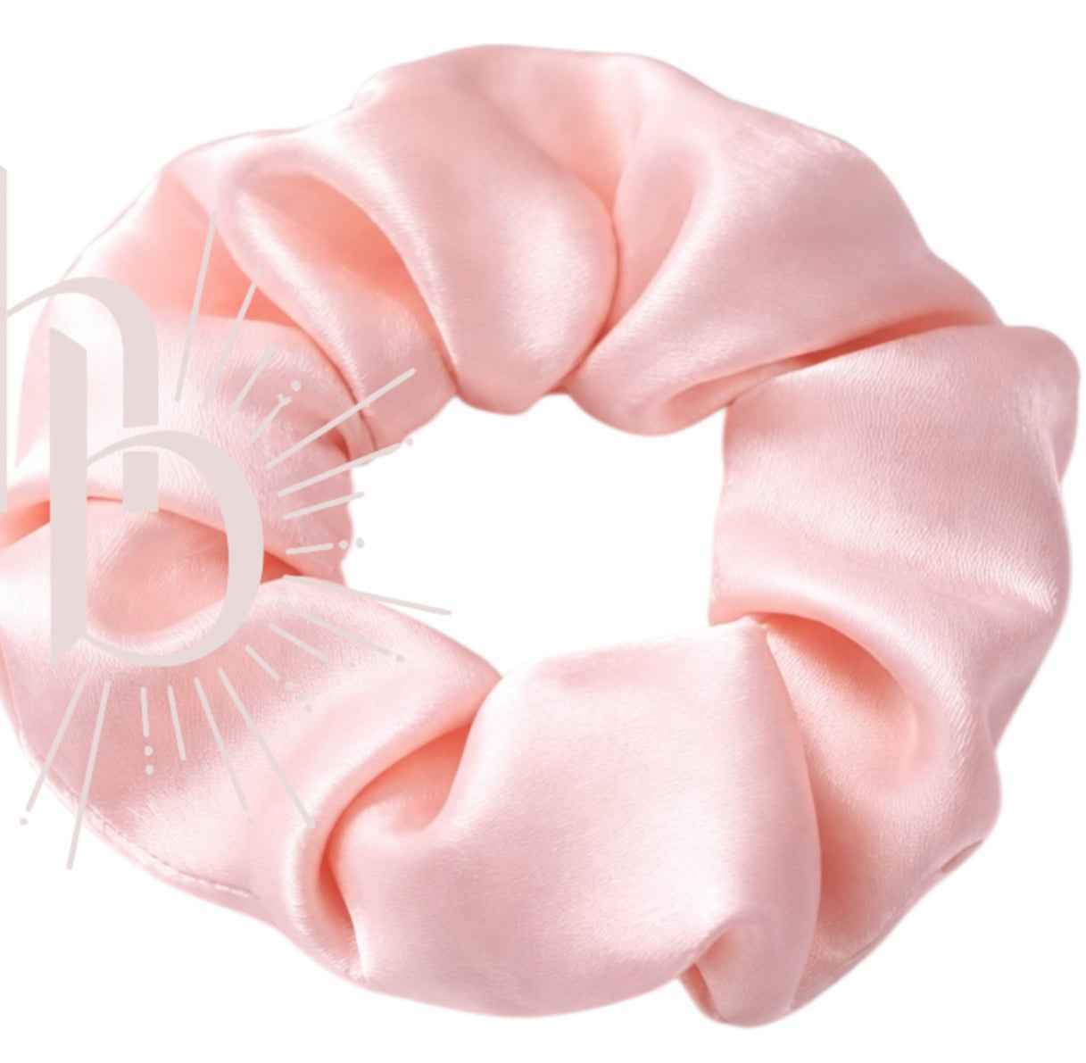 Srunchie pearl licht roze - 6.5 cm