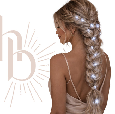 Haar lichtjes zilver - Flexibele LED haar lichtjes