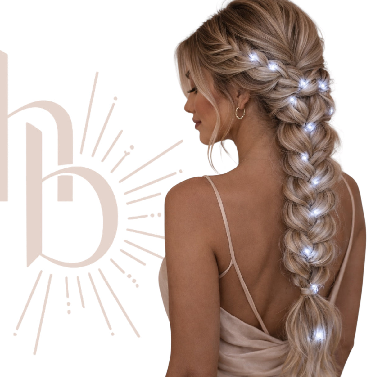 Haar lichtjes zilver - Flexibele LED haar lichtjes
